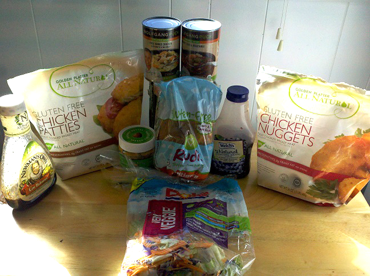 An example of lunch items bought with Silva's food stamps.